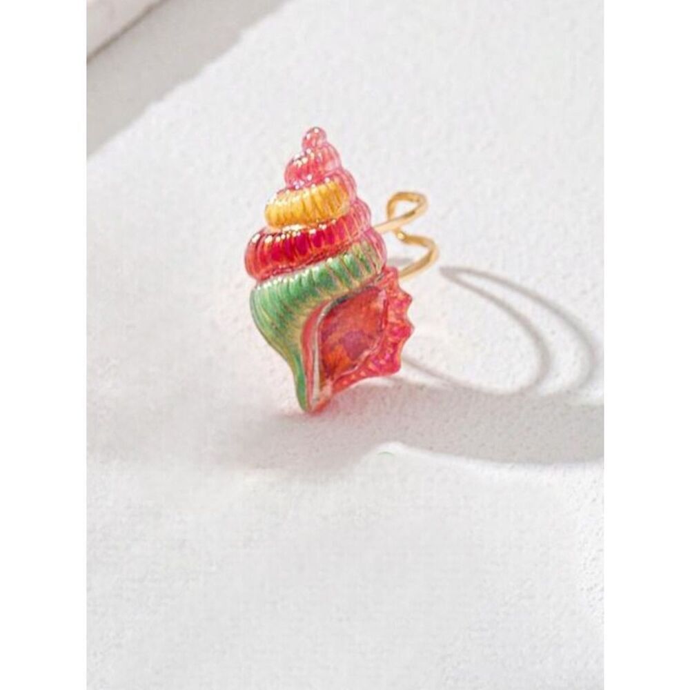 Colorful Seashell Ring #2608